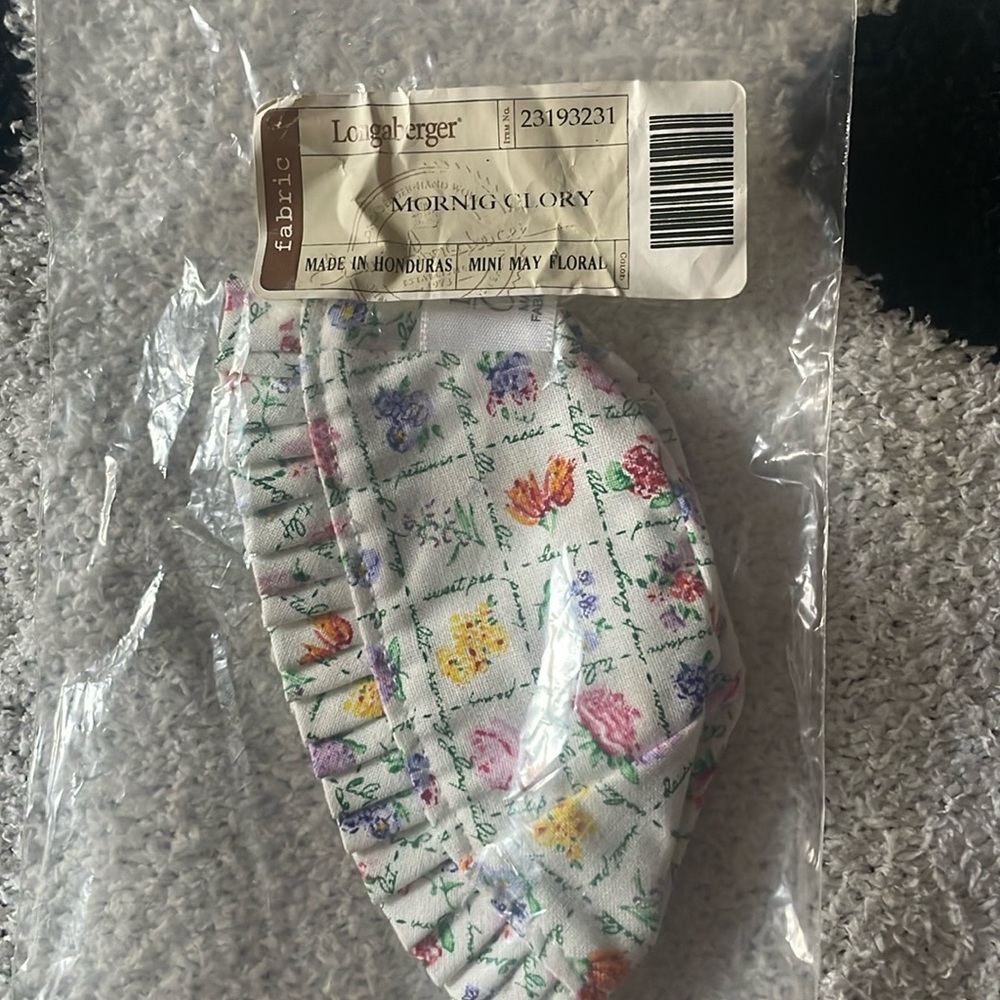 Longaberger morning glory liner mini May floral